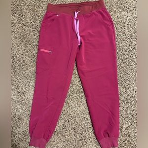 Dark Magenta Figs Zamora Joggers Size Medium